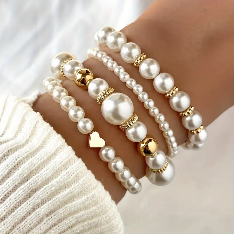 Collection of Classic Pearl Bracelets