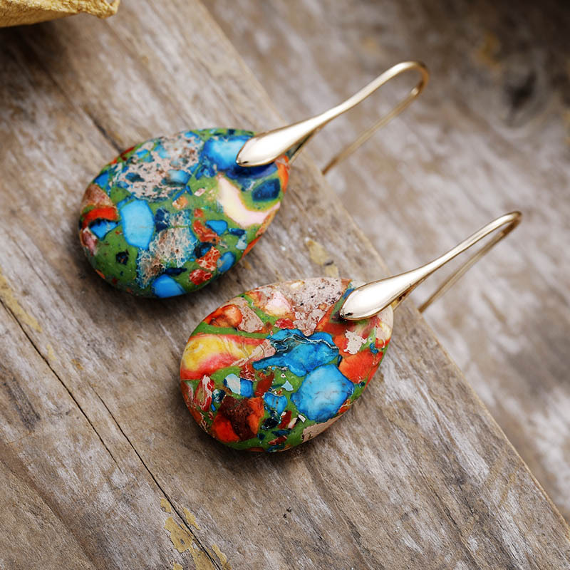 Aristea – Vibrant Tropical Multicolor Earrings