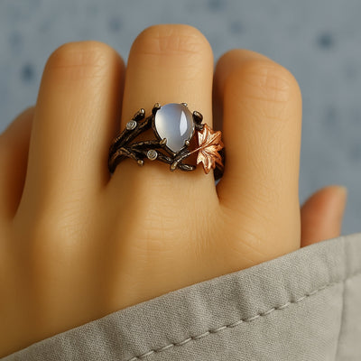 Elisa | Moonstone Ring Inspired by Nature