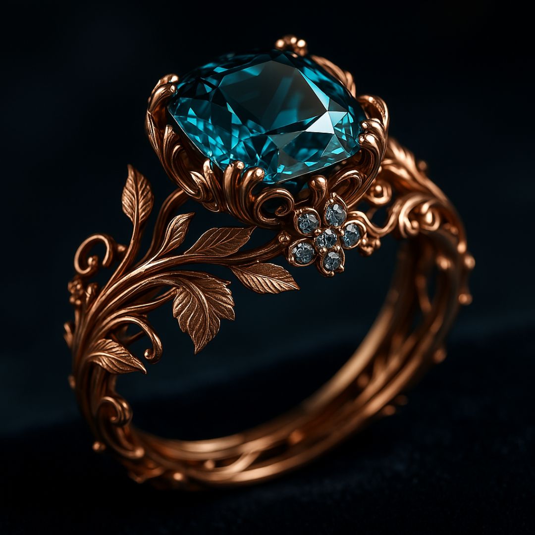 Dorothy | Emerald Green Nature-Inspired Crystal Ring