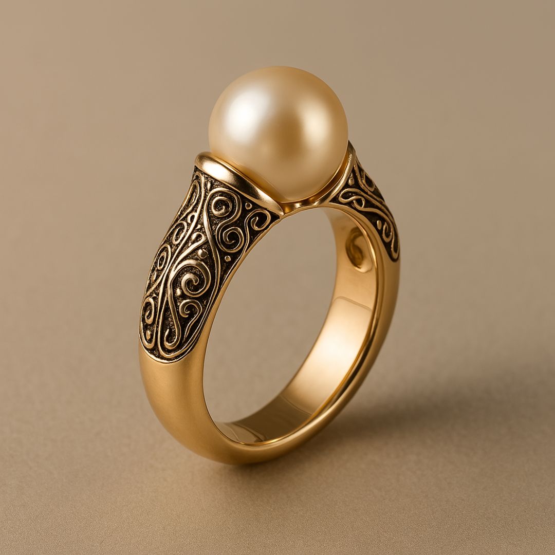 Chic Vintage Natural Pearl Ring