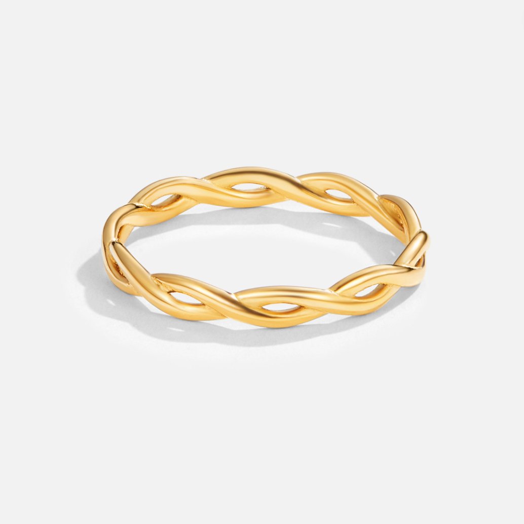 Adelina | 18K Gold Infinity Twist Ring
