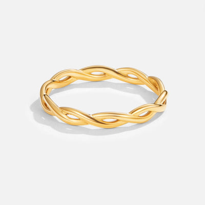 Adelina | 18K Gold Infinity Twist Ring