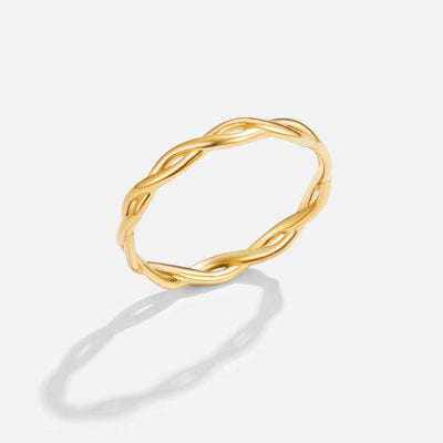 Adelina | 18K Gold Infinity Twist Ring
