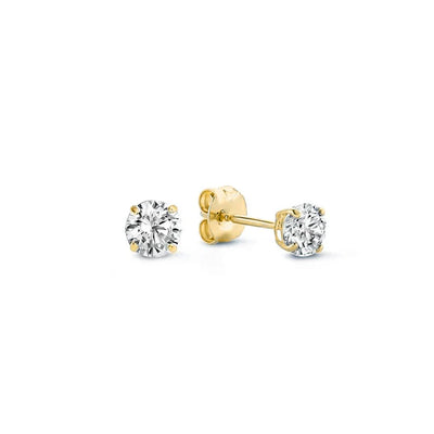 Larmes™ | Gold Stone Stud Earrings" can be rewritten as "Larmes™ | Elegant Gold Stone Stud Earrings.
