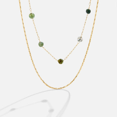 Layered Necklace Alana Gold & Stone