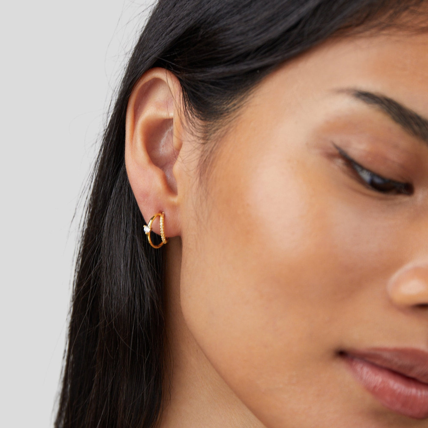 Artie 14k Gold Crystal Earrings