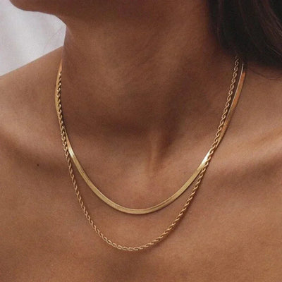 Hailey Flerlags 18k Gold Necklace