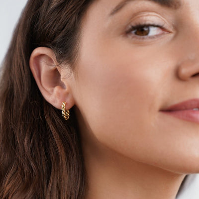 Luna 14k Gold Elegant Knotted Earrings