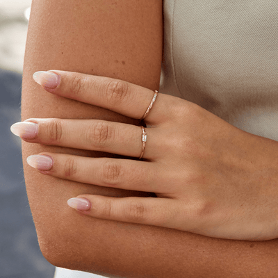 Kayla | Leonore Crystal Baguette Ring