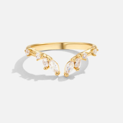 London | Serenity - Gold Vine Crystal Ring
