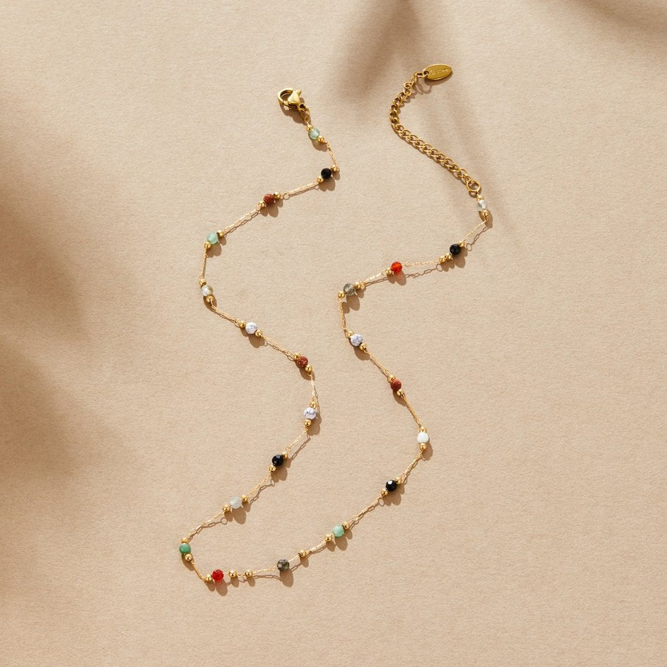 Aubree Luly Stone Pendant Necklace