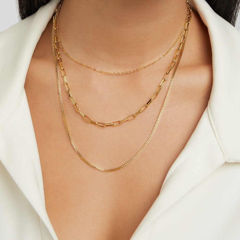 Myla 18k Gold Layered Necklace