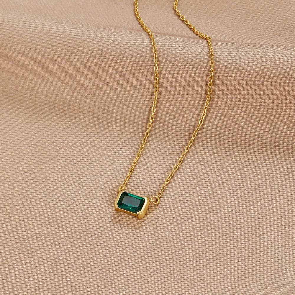 Charlee | Moni Emerald Green Necklace