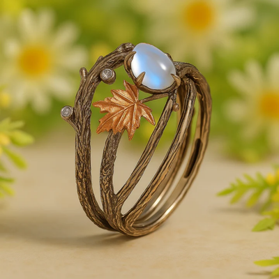 Murphy | Moonstone Ring Inspired by Nature
