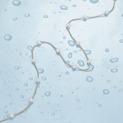 Nura Pearl 18K Silver Necklace