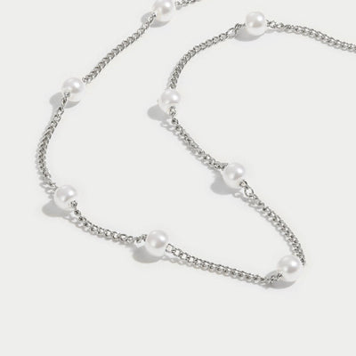 Nura Pearl 18K Silver Necklace