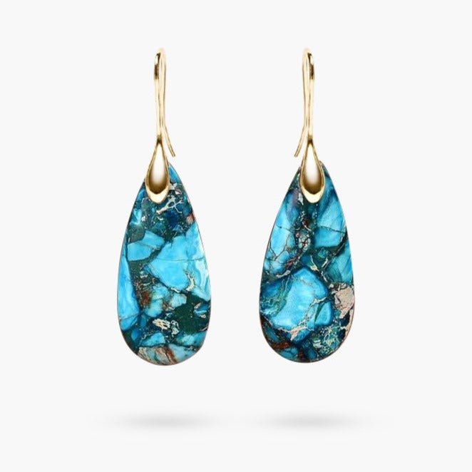 Evelyn | Teardrop Earrings with Ocean Energy