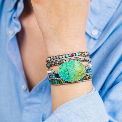 Violet | Ocean Shield Wrap Bracelet