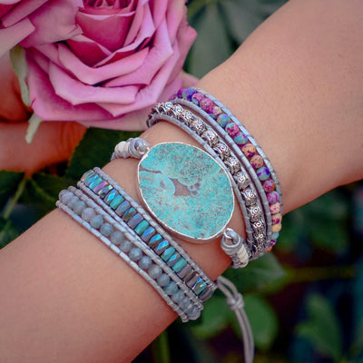 Violet | Ocean Shield Wrap Bracelet