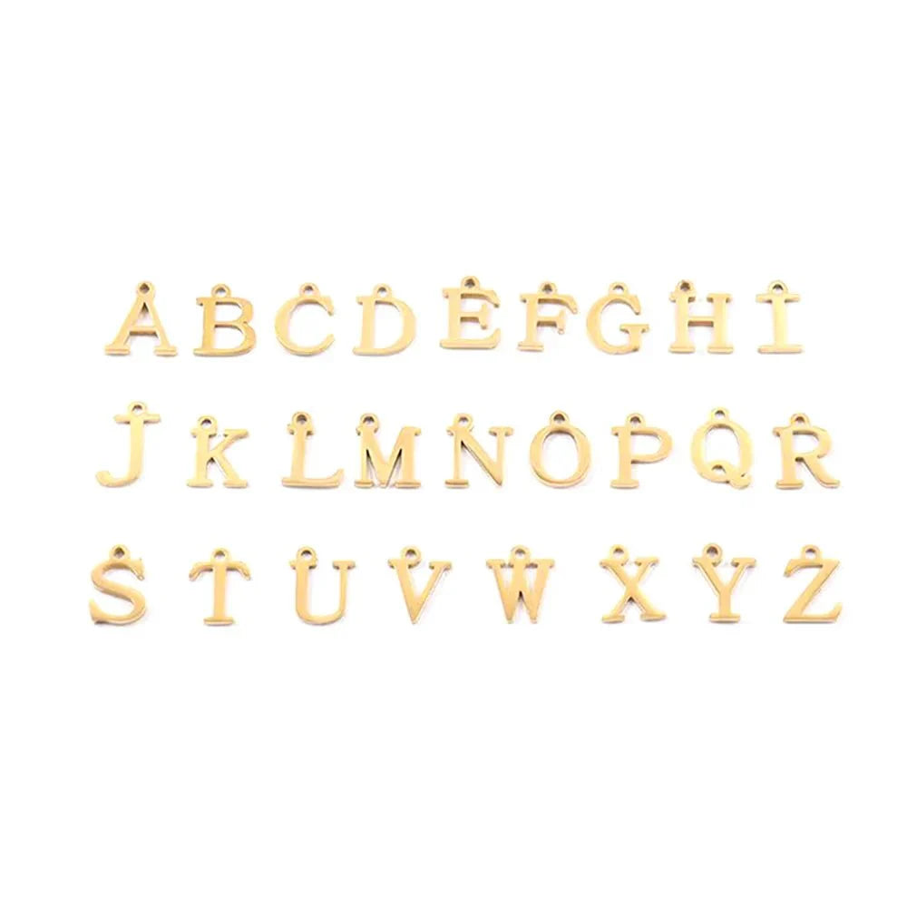 Circle Lock Clasp Necklace Featuring Paperclip Initial Charm