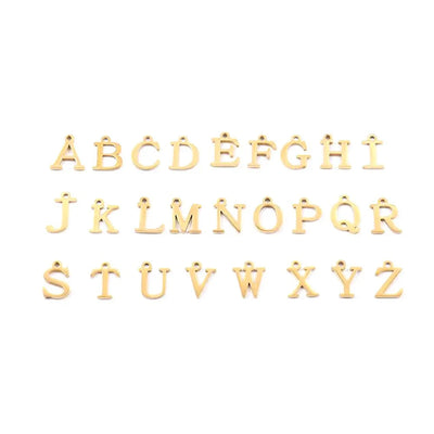 Circle Lock Clasp Necklace Featuring Paperclip Initial Charm