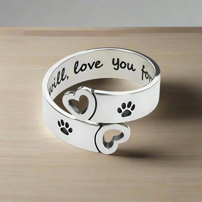 Byrne™ | Adjustable Heart & Paw Ring