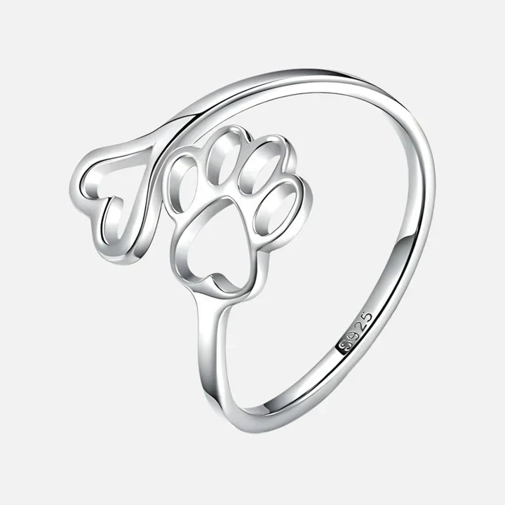 Calder™ | Adjustable Heart-Paw Ring