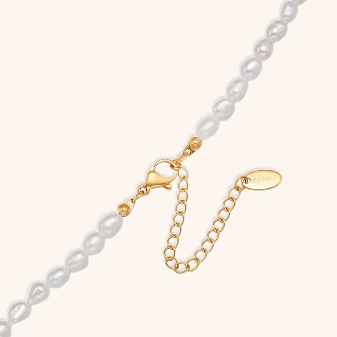 Freshwater Pearl Necklace with 18k Gold Accents