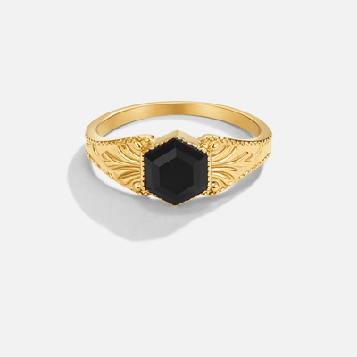 Teagan | Black Onyx Phoenix Ring