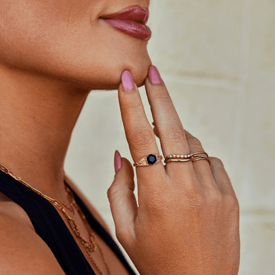 Teagan | Black Onyx Phoenix Ring