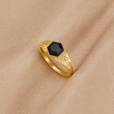 Teagan | Black Onyx Phoenix Ring