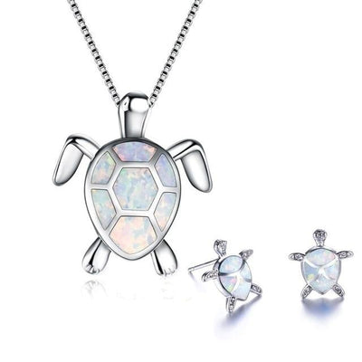 Opal Sea Turtle Jewelry Collection