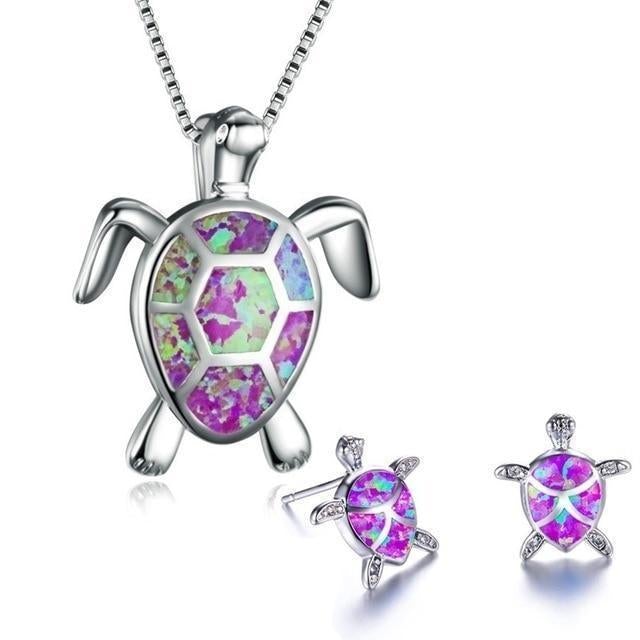 Opal Sea Turtle Jewelry Collection