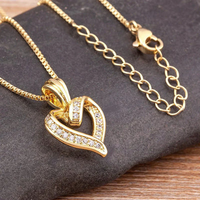 Heart-Shaped Diamond Pendant Necklace for a Romantic Touch