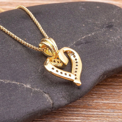 Heart-Shaped Diamond Pendant Necklace for a Romantic Touch