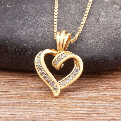 Heart-Shaped Diamond Pendant Necklace for a Romantic Touch