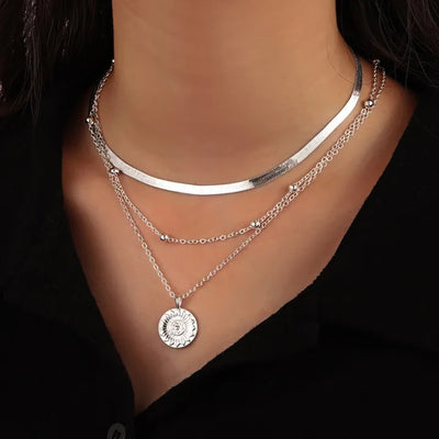 Ivory & Silver Pendant Necklace