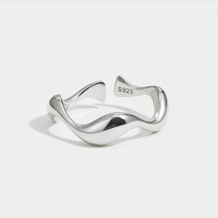 Hope | Waves - Sleek Minimalist Ring