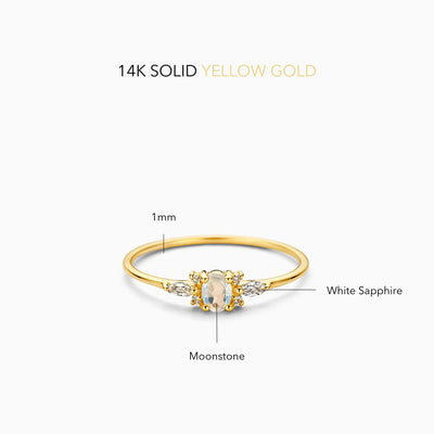 Muse™ | Golden Moonstone Ring