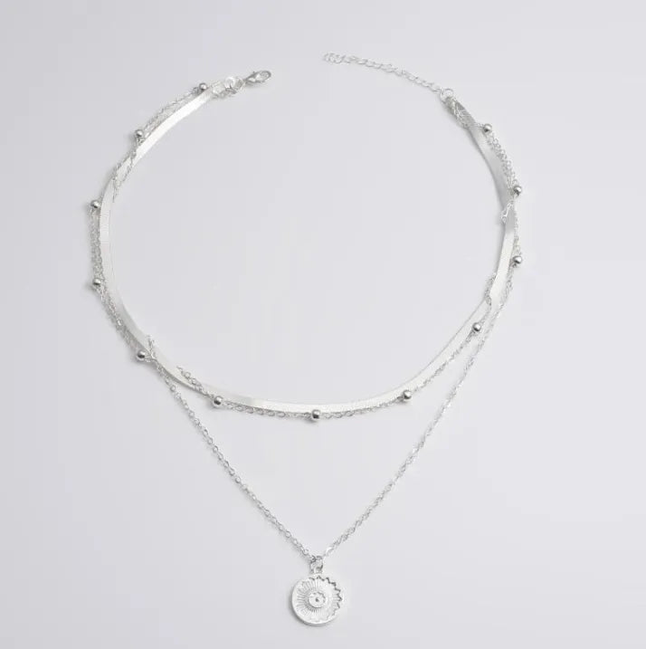Ivory & Silver Pendant Necklace