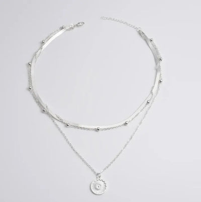 Ivory & Silver Pendant Necklace
