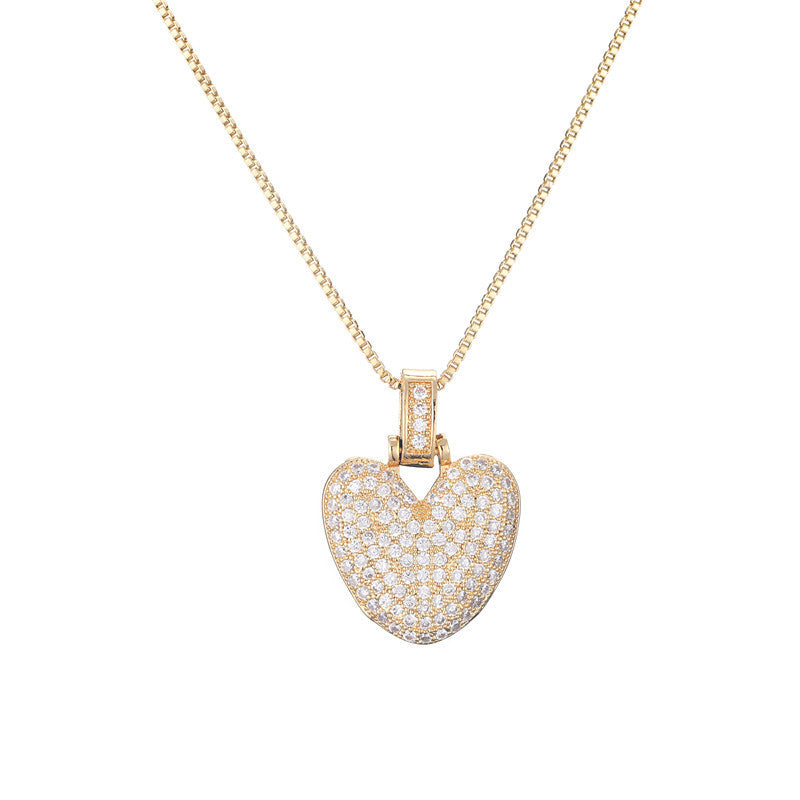 Initial Pave Bubble Necklace in 18k Gold