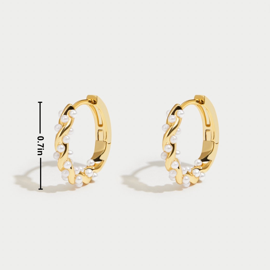 Giselle Vale Pearl Hoop Earrings