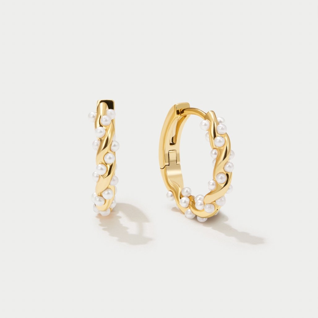 Giselle Vale Pearl Hoop Earrings