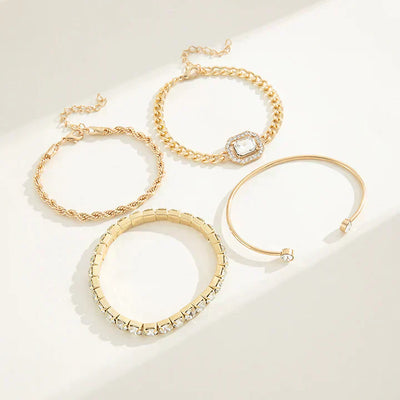Domitia™ | Calvina Gold Bracelet Set