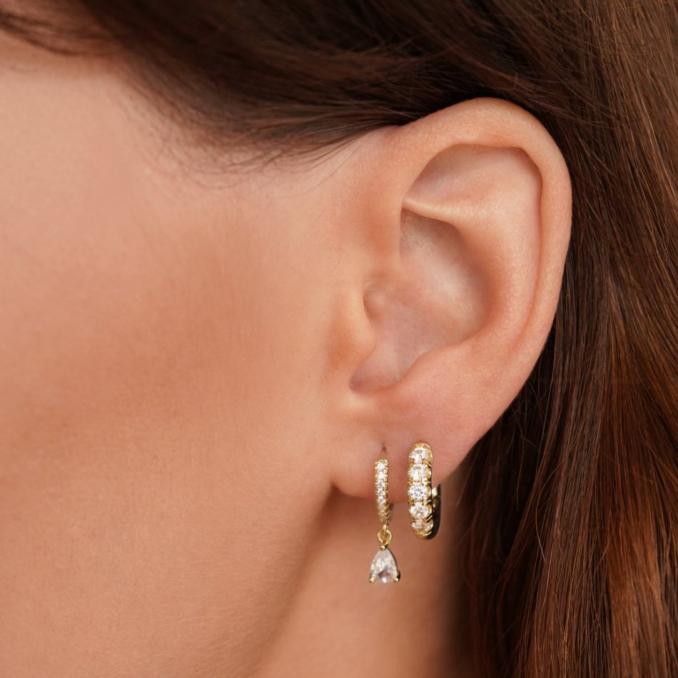 Dream | Luxurious Gold Crystal Earrings