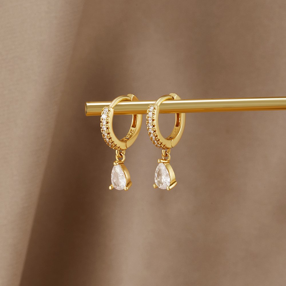 Dream | Luxurious Gold Crystal Earrings
