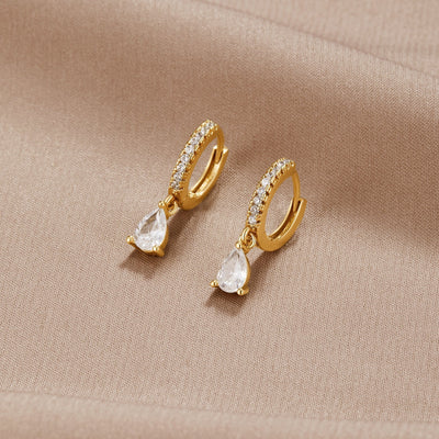 Dream | Luxurious Gold Crystal Earrings